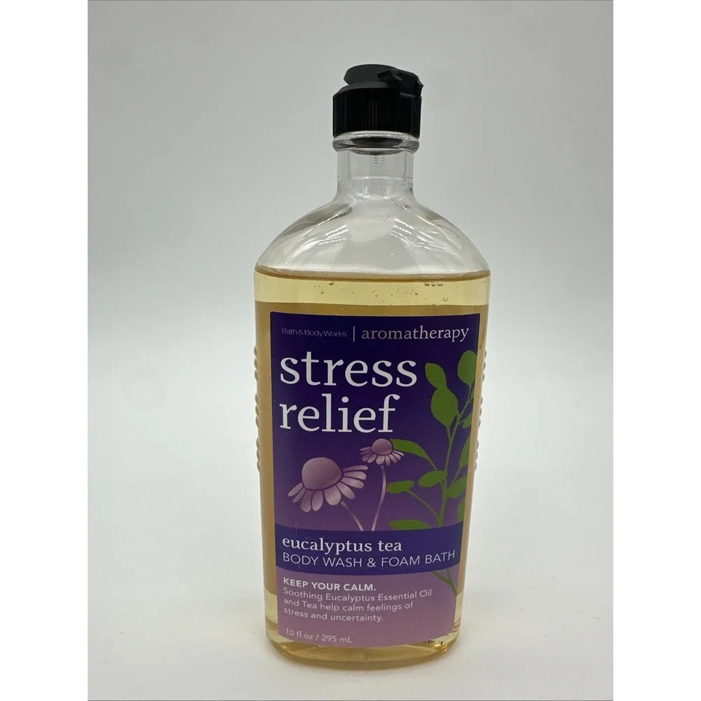 Bath & Body Works Aromatherapy Stress Relief Eucalyptus Tea‎ Body Wash Foam Bath